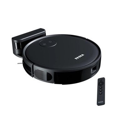 TESLA Smart - Slimme robotstofzuiger 2-in-1 2000 mAh Wi-Fi zwart + afstandsbediening