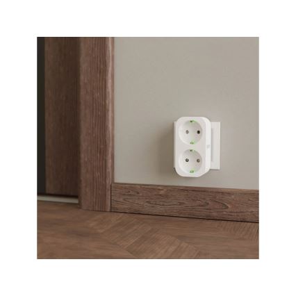 TESLA Smart - Smart stopcontact splitter 2x16A/230V Type F Wi-Fi Tuya