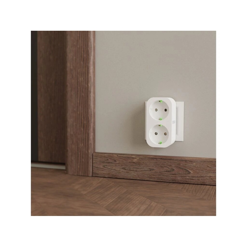 TESLA Smart - Smart stopcontact splitter 2x16A/230V Type F Wi-Fi Tuya