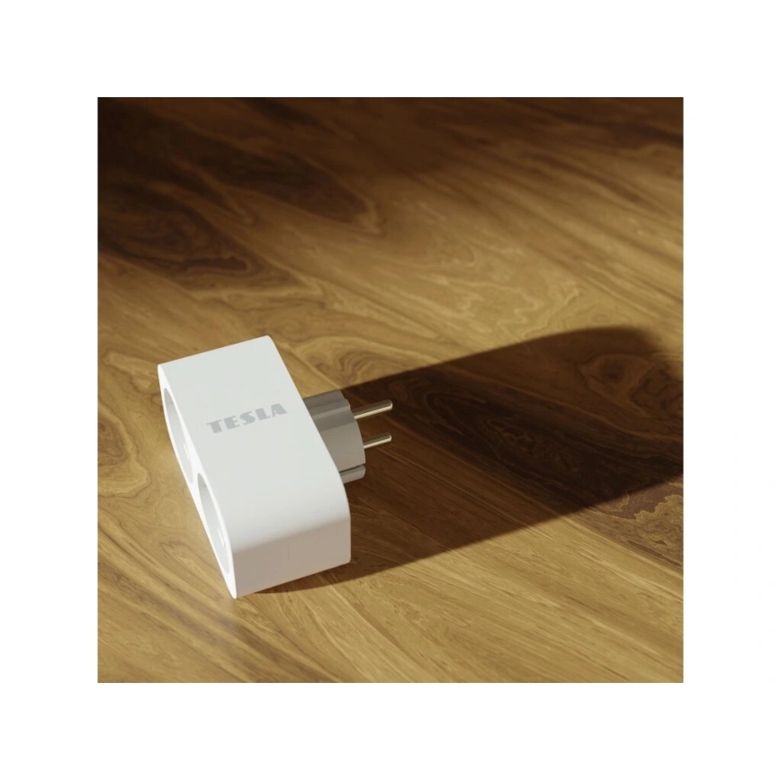TESLA Smart - Smart stopcontact splitter 2x16A/230V Type F Wi-Fi Tuya