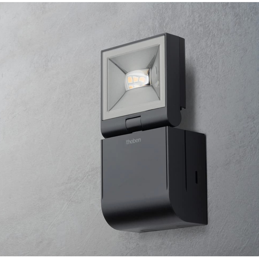 theben - LED muurspot LED/10W/230V zwart IP55