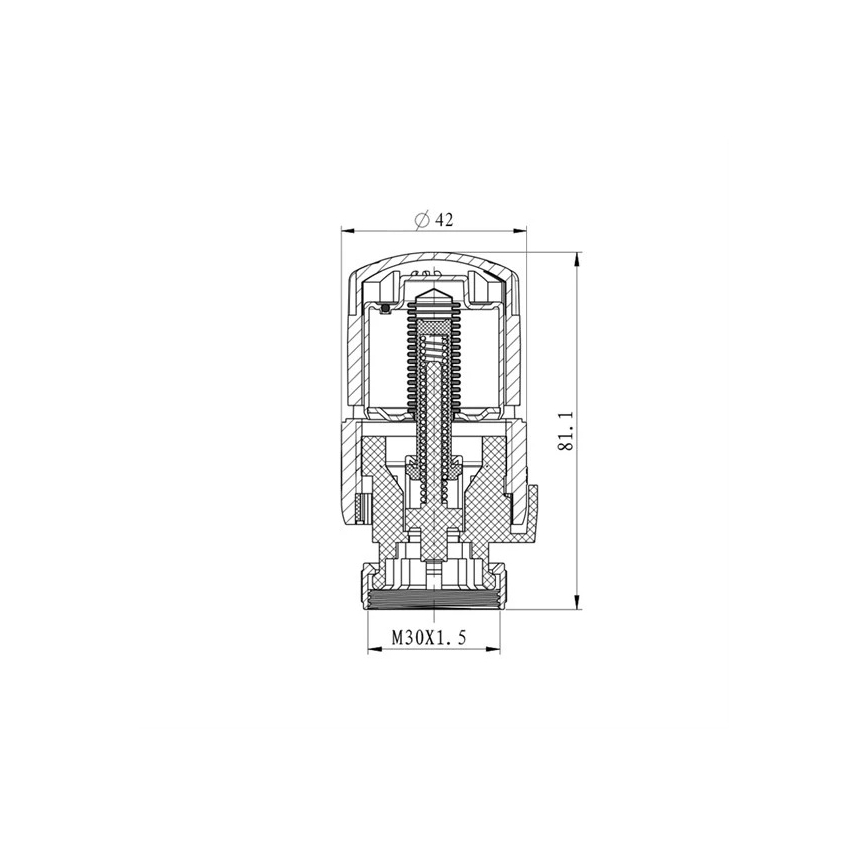 Thermostaat Kop M30x1,5