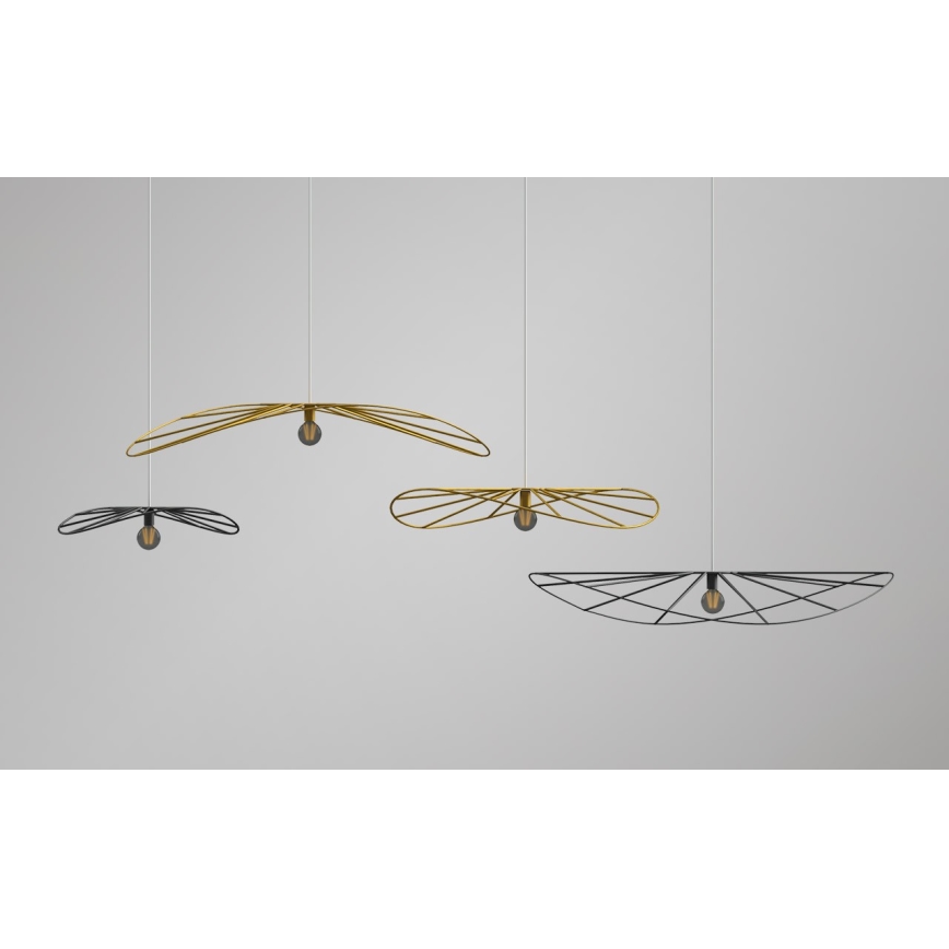 Thoro TH.011 - Hanglamp aan koord ESKOLA 1xE27/60W/230V zwart
