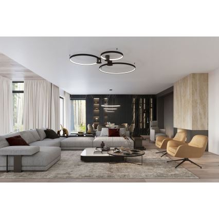 Thoro TH.212 - LED Hanglamp aan een koord RIO LED/80W/230V CRI 95 4000K zwart