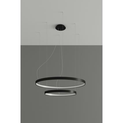 Thoro TH.212 - LED Hanglamp aan een koord RIO LED/80W/230V CRI 95 4000K zwart