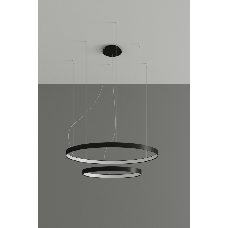 Thoro TH.212 - LED Hanglamp aan een koord RIO LED/80W/230V CRI 95 4000K zwart