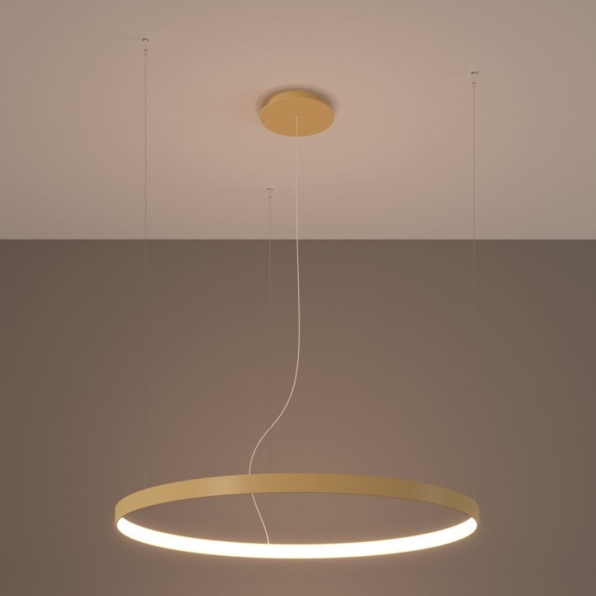 Thoro TH.216 - LED Hanglamp aan een koord RIO LED/30W/230V CRI 90 3000K diameter 55 cm goud