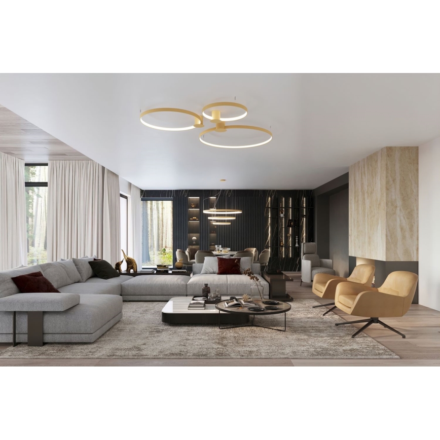 Thoro TH.268 - LED Hanglamp aan een koord RIO LED/80W/230V CRI 95 4000K goud