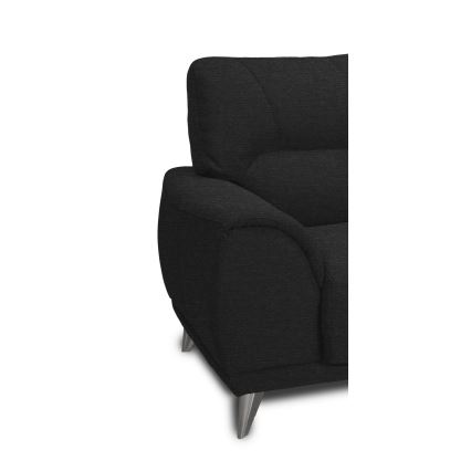 Three-seater sofa LIVORNO zwart
