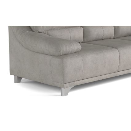 Three-seater sofa RIMINI lichtgrijs