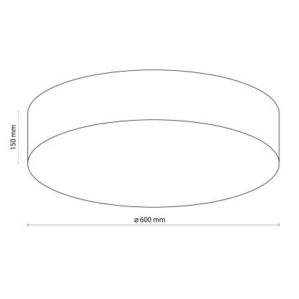 TK Lighting 1584 - Plafondverlichting RONDO 4xE27/15W/230V