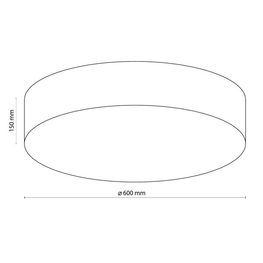 TK Lighting 1584 - Plafondverlichting RONDO 4xE27/15W/230V