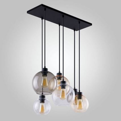 TK Lighting 2164 - Hanglamp aan koord CUBUS 6xE27/60W/230V