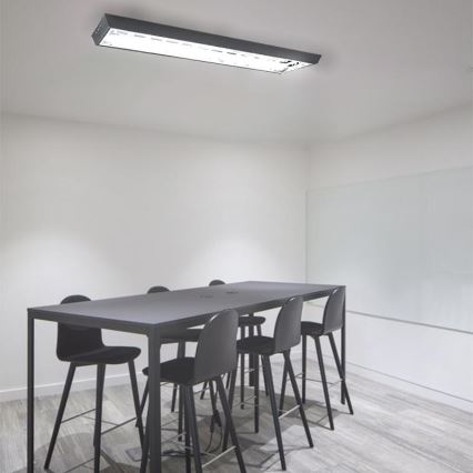 TL-buis T8 2xG13/18W/230V 120 cm zwart
