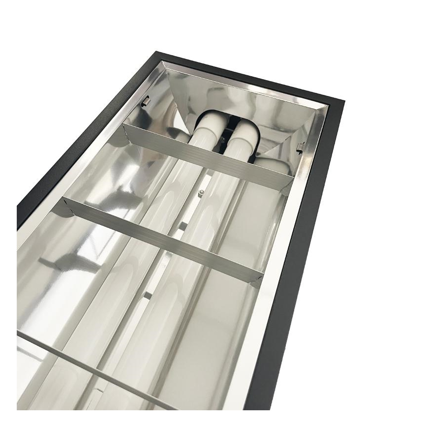 TL-buis T8 2xG13/18W/230V 120 cm zwart