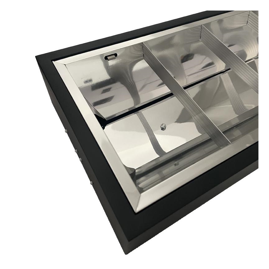 TL-buis T8 2xG13/18W/230V 120 cm zwart