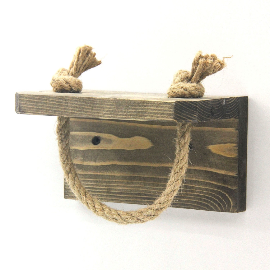 Toiletpapier houder 10x17 cm vurenhout