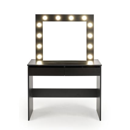 Toilettafel AMORIO 94x43 cm zwart