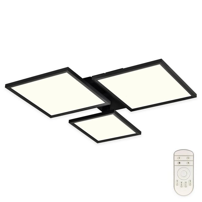 Top Light - Dimbare LED bevestigde hanglamp MERKUR LED/50W/230V 3000-6500K zwart + afstandsbediening