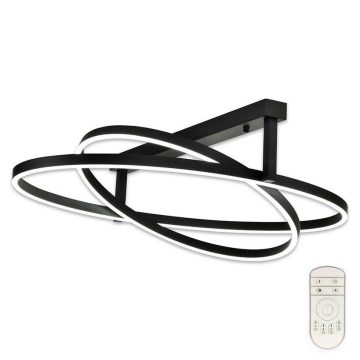 Top Light - Dimbare LED Hanglamp voor Oppervlak Montage 2xLED/25W/230V zwart + afstandsbediening