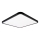 Top Light - Dimbare LED Plafondlamp REVIT LED/50W/230V 3000-6500K 50x50 cm zwart + afstandsbediening