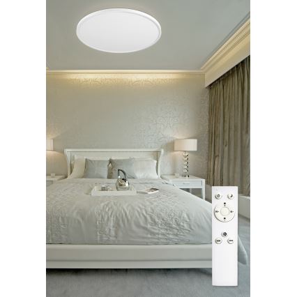 Top Light - Dimbare LED plafondlamp REVIT LED/70W/230V 3000-6500K diameter 75 cm wit + afstandsbediening