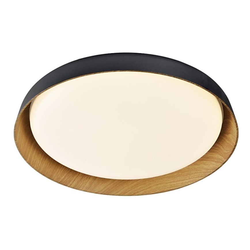 Top Light - Dimbare LED Plafondlamp SATELLITE LED/36W/230V 3000-6500K diameter 43 cm zwart/bruin + afstandsbediening