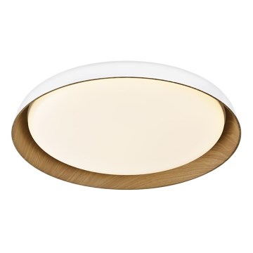 Top Light - Dimbare LED Plafondlamp SATELLITE LED/48W/230V 3000-6500K diameter 53 cm wit/bruin + afstandsbediening