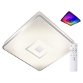 Top Light - Dimbare LED RGB Plafond Lamp LED/24W/230V vierkant + afstandsbediening