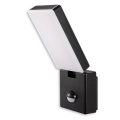 Top Light Faro C PIR - Zwarte LED-Spot met sensor FARO LED/15W/230V IP65
