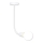 Top Light Galileo 1 B - Witte Hanglamp met vaste hanger 1x E27 / 40W / 230V