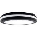 Top Light - LED Badkamerlamp COMET LED/24W/230V 3000/4000/6500K IP54 diameter 30 cm zwart