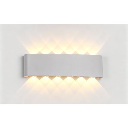 Top Light - LED buitenwandlamp RAY LED/10W/230V 3000/4000/6500K IP54 wit