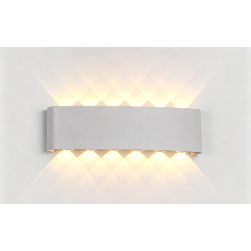 Top Light - LED buitenwandlamp RAY LED/10W/230V 3000/4000/6500K IP54 wit
