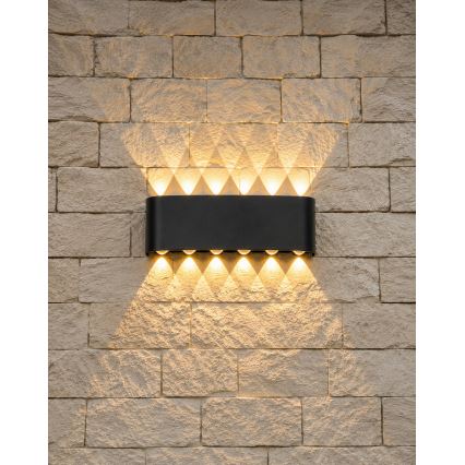 Top Light - LED Buitenwandlamp RAY LED/10W/230V 3000/4000/6500K IP54 zwart