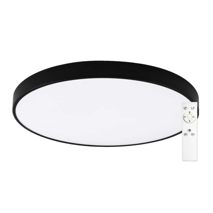 Top Light - LED dimbare plafondlamp PETAL LED/60W/230V 3000-6500K Ø 59 cm zwart + afstandsbediening