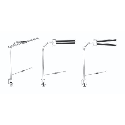 Top Light - Dimbare LED-tafellamp met klem LYRA LED/18W/230V 3000-6500K wit