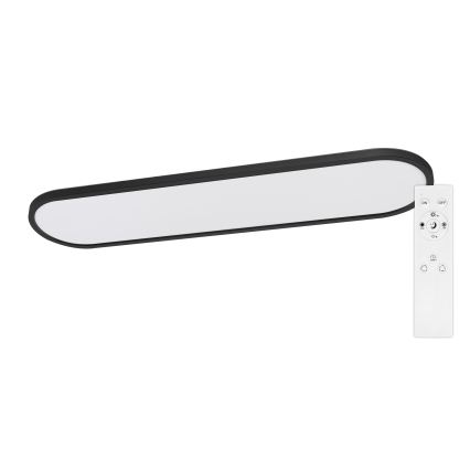 Top Light - LED Dimbare opbouw-/hanglamp OVAL LED/36W/230V 3000-6500K zwart + afstandsbediening