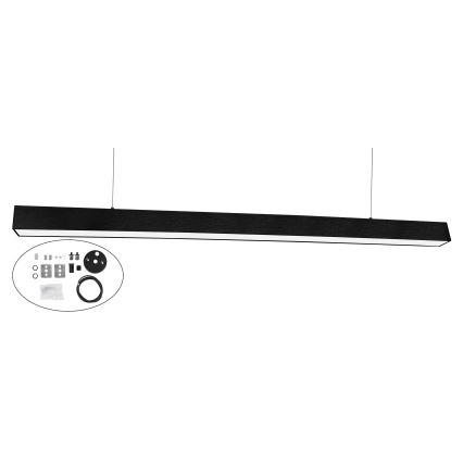 Top Light - LED-plafondarmatuur (opbouw of pendel) HORIZON LED/40W/230V 3000/4000/6500K zwart