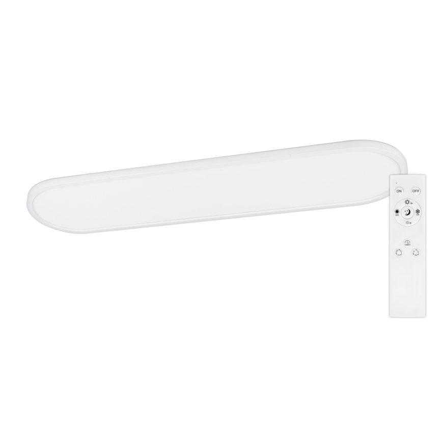 Top Light - Dimbare LED plafond-, opbouw- en hanglamp OVAL LED/36W/230V 3000-6500K wit + afstandsbediening
