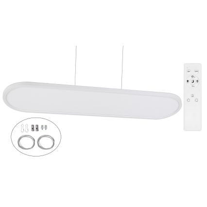 Top Light - Dimbare LED plafond-, opbouw- en hanglamp OVAL LED/36W/230V 3000-6500K wit + afstandsbediening