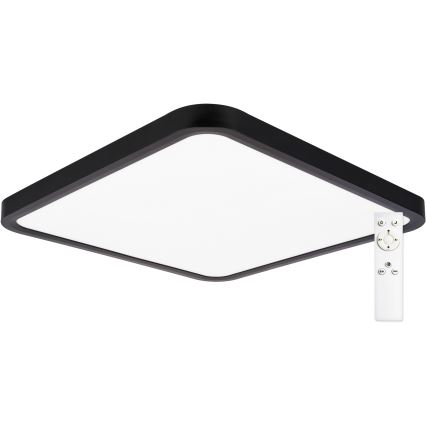 Top Light - Dimbare LED Plafondlamp REVIT LED/36W/230V 3000-6500K 40x40 cm zwart + afstandsbediening