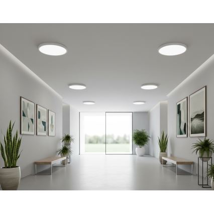 Top Light - LED plafondlamp met bewegingssensor REVIT LED/9/12/18W/230V 3000/4000/6500K Ø 23 cm wit