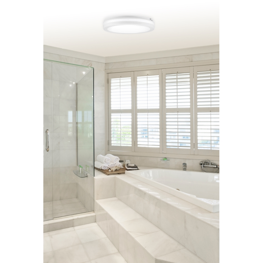 Top Light - LED plafondlamp voor badkamer COMET LED/40W/230V 3000/4000/6500K IP54 wit Ø 40 cm