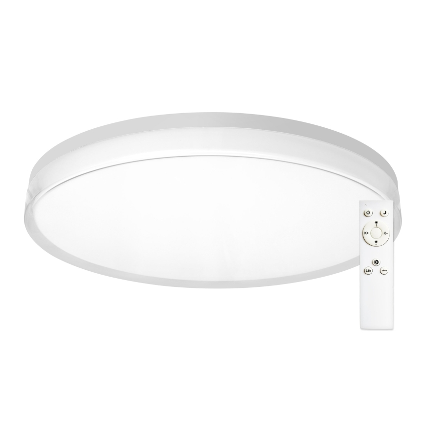 Top Light - LED-dimbare plafondlamp voor de badkamer NEXUS LED/55W/230V 3000-6500K IP44 Ø 48 cm wit + afstandsbediening