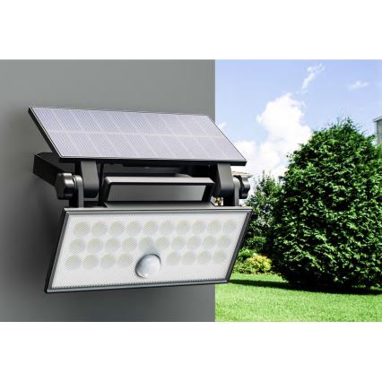 Top Light - LED Solar wand Schijnwerper met sensor HELEON PRO LED/8W/3,7V IP65 4000K 2600 mAh