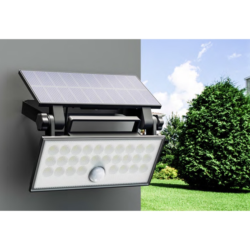 Top Light - LED Solar wand Schijnwerper met sensor HELEON PRO LED/8W/3,7V IP65 4000K 2600 mAh