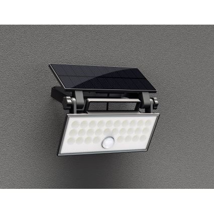 Top Light - LED Solar wand Schijnwerper met sensor HELEON PRO LED/8W/3,7V IP65 4000K 2600 mAh