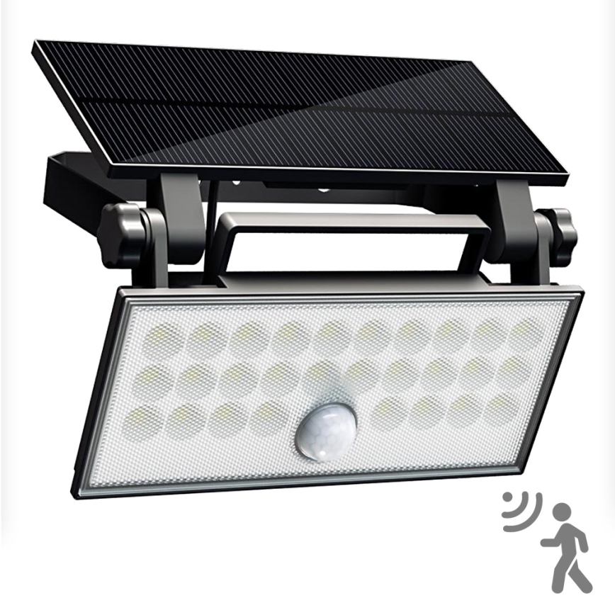 Top Light - LED Solar wand Schijnwerper met sensor HELEON PRO LED/8W/3,7V IP65 4000K 2600 mAh