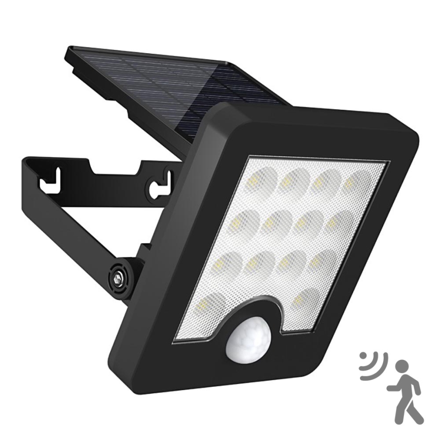 Top Light - LED Solar wand Schijnwerper met sensor HELEON S LED/5W/3,7V IP65 4000K 1800 mAh